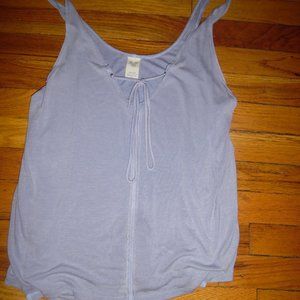 We the Free People Lavender Soft Tie Front Twist Strap Tank Sz Small